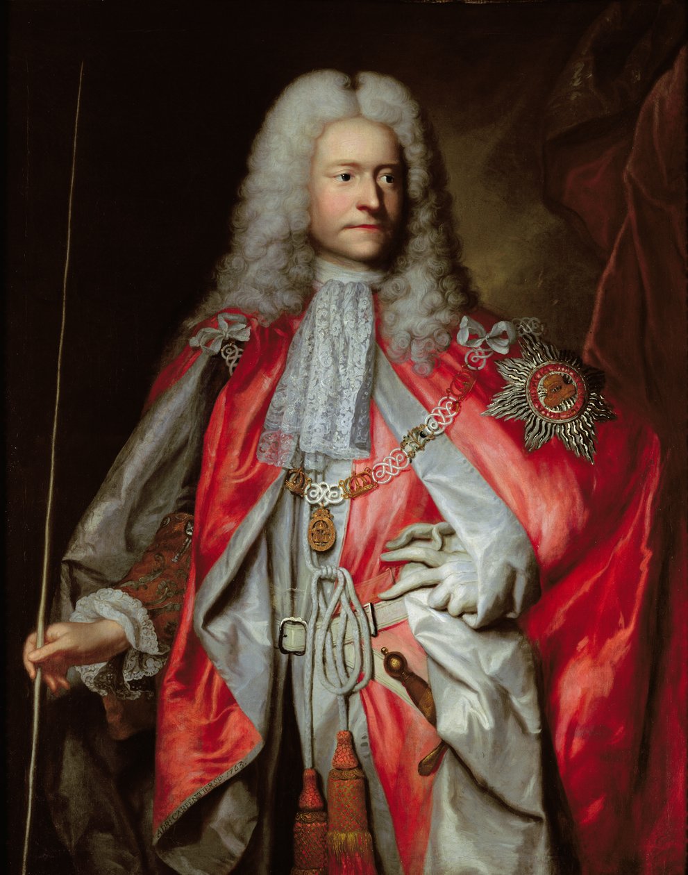 Retrato póstumo de Sir Paul Methuen KB (d.1757) de Adrien Carpentiers