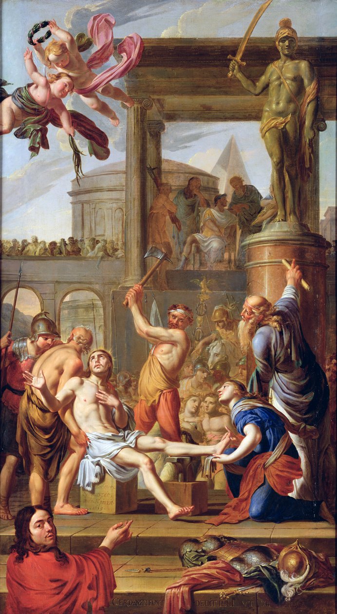 O martírio de Santo Adrião, 1659 de Adrien Sacquespee