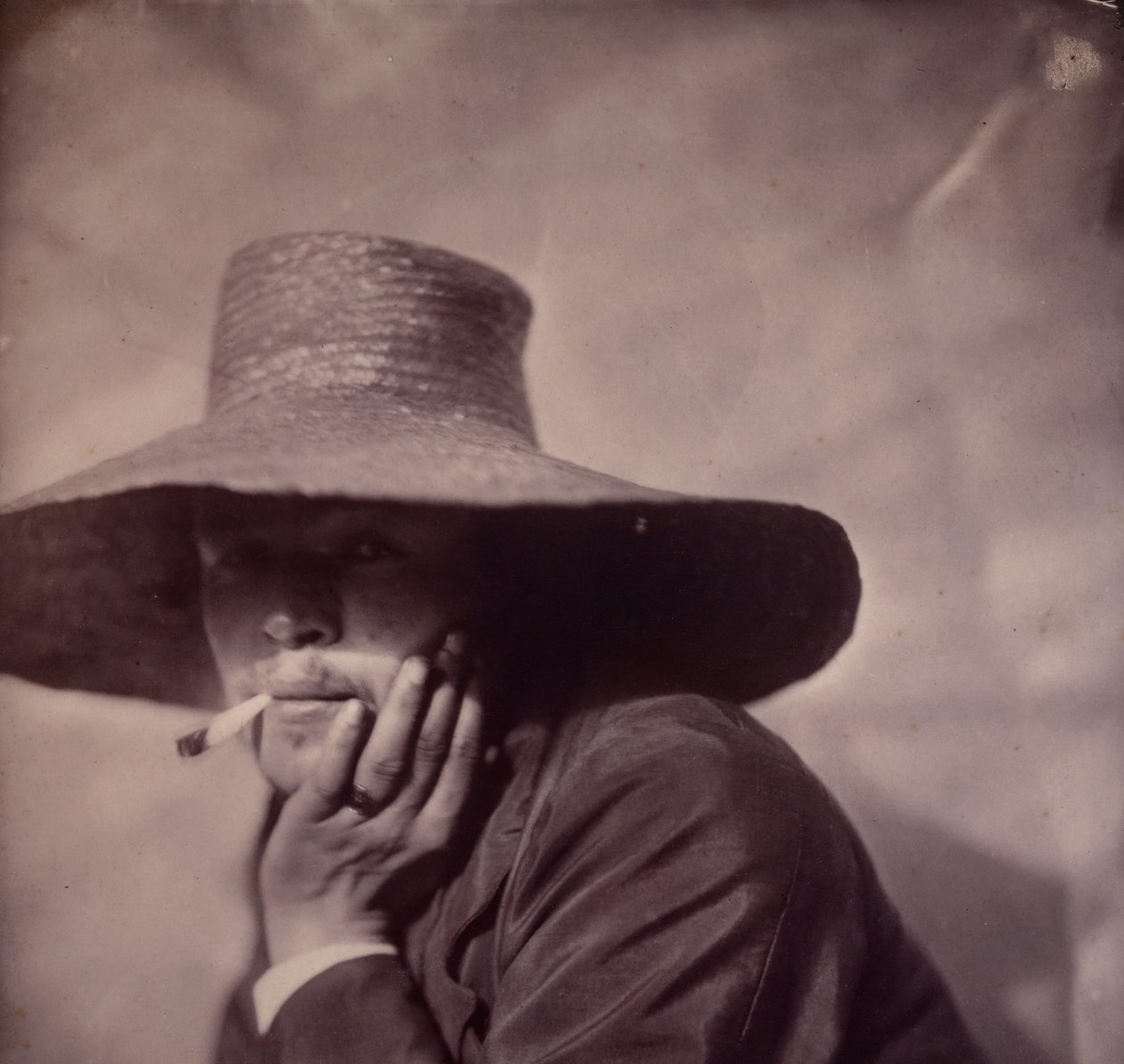 [Auto-retrato], c. 1855. de Adrien Alban Tournachon