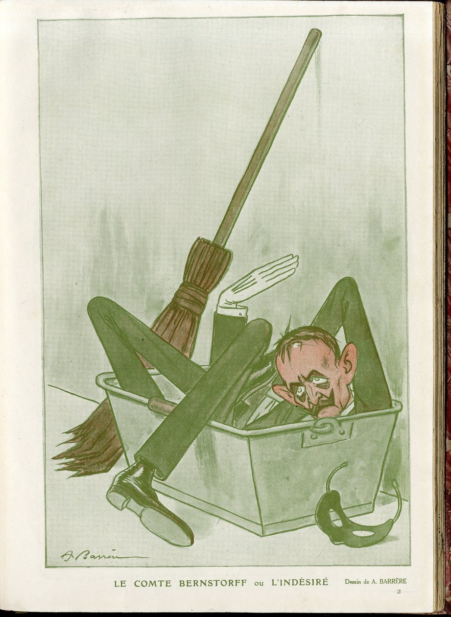 Ilustração de A Barrere (1874-1931) em "Fantasio". de Adrien Barrere