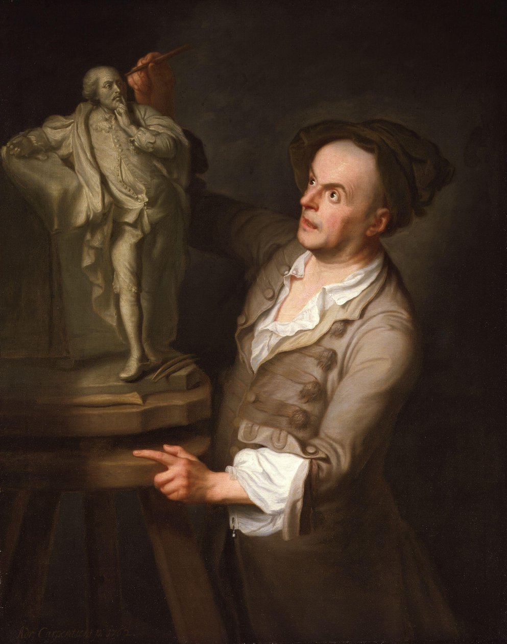 Louis François Roubiliac 1702-1762 de Adrien Carpentiers