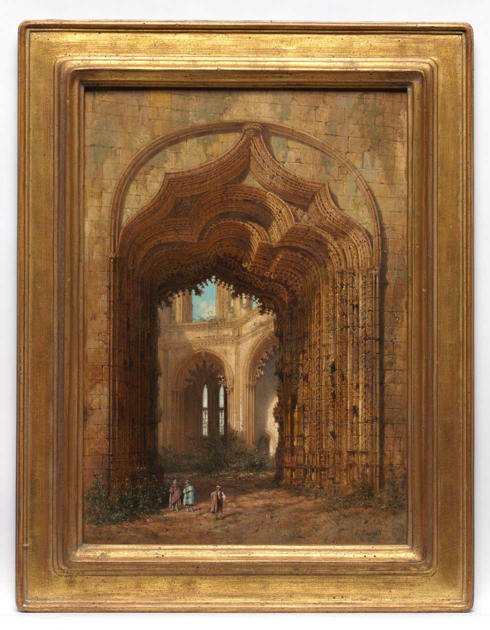 Igreja em ruínas de Adrien Dauzats
