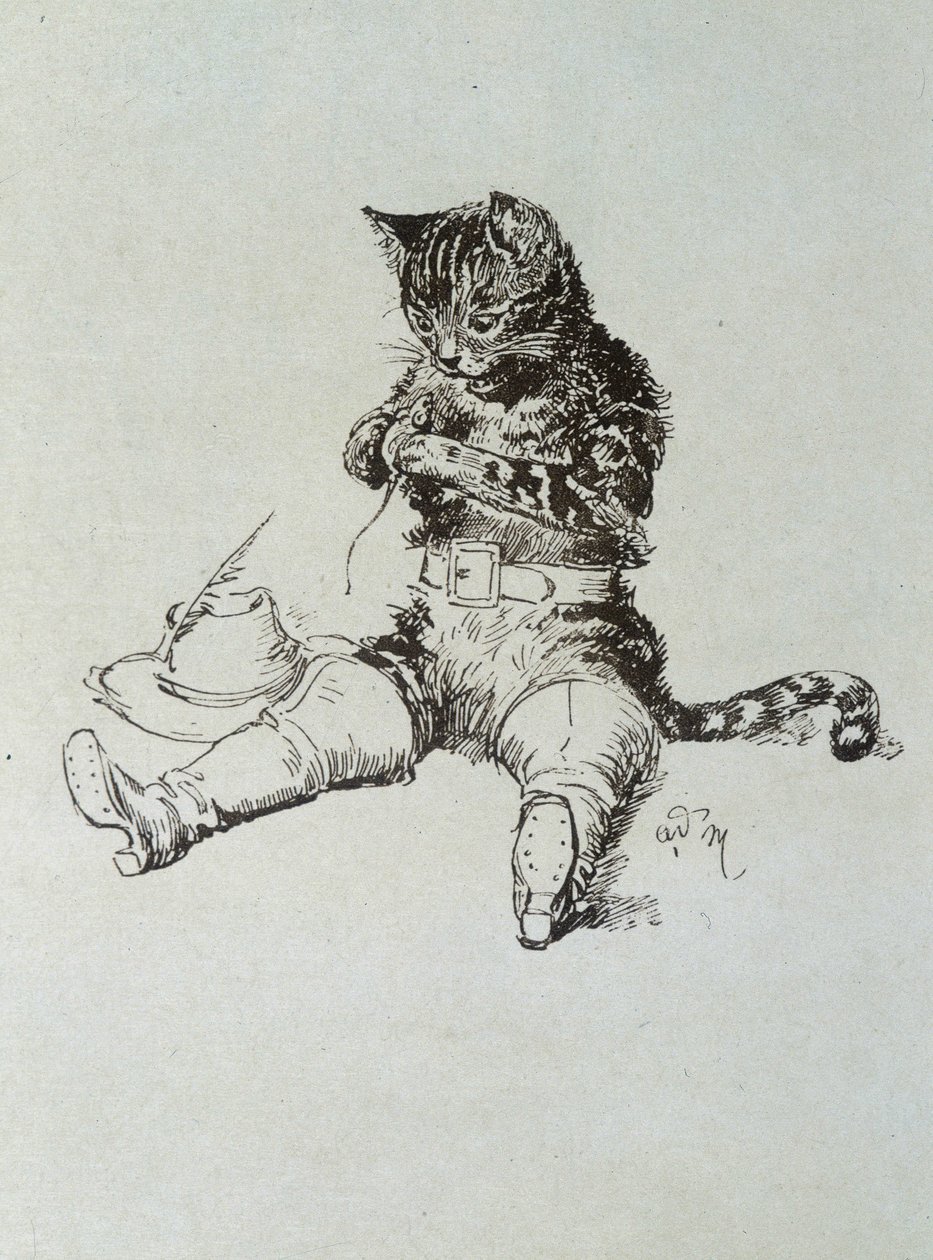 Le Chat Bottté - em “Les Contes de Fées” ”de Charles Perrault, ilustrações de Adrien Marie de Adrien Emmanuel Marie