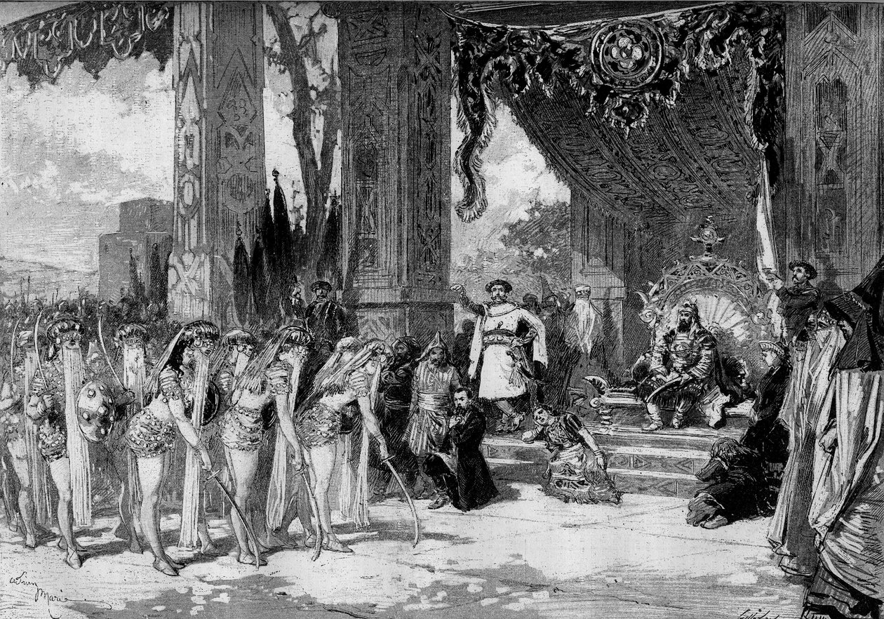 Representação teatral: "Michel Strogoff" de Júlio Verne (1828-1905) e Adolphe d