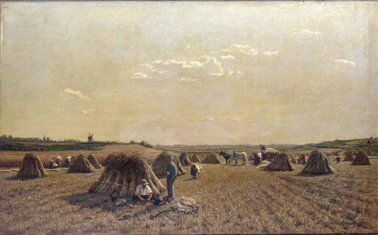 Cena da Colheita, 1879 de Adrien Louis Demont