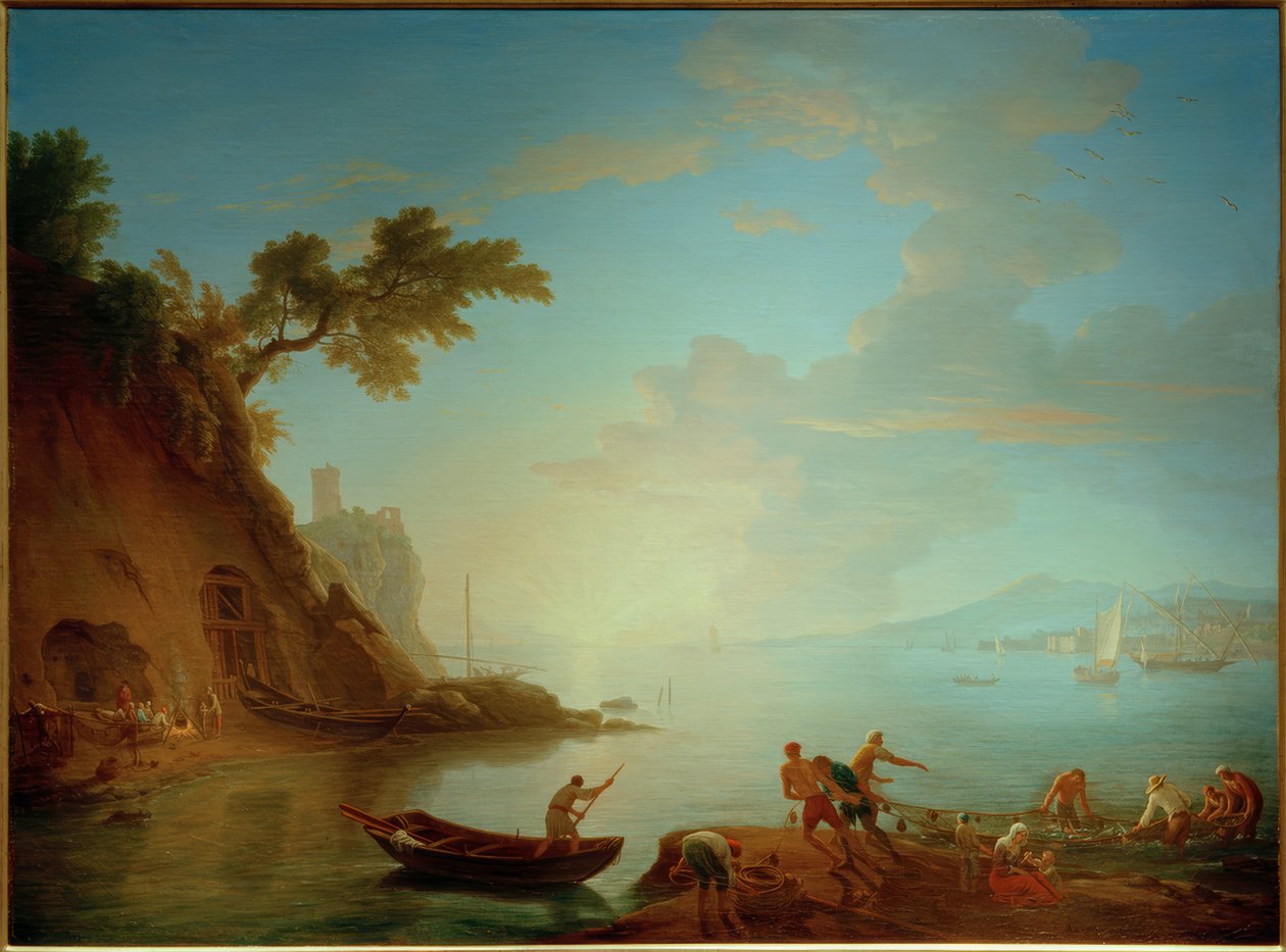 Costa napolitana na luz da manhã de Adrien Manglard