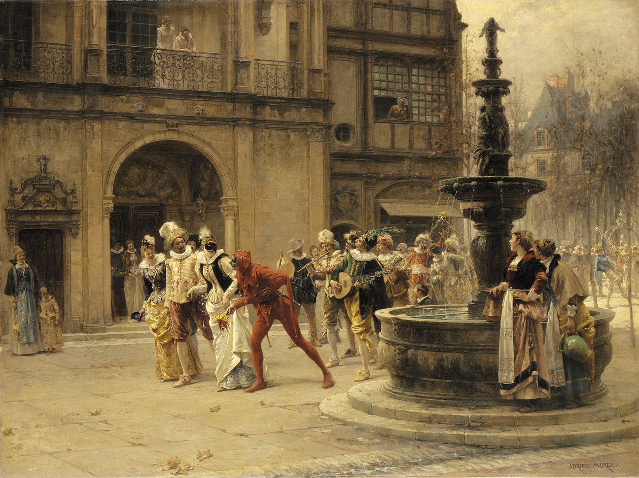 A procissão do carnaval de Adrien Moreau