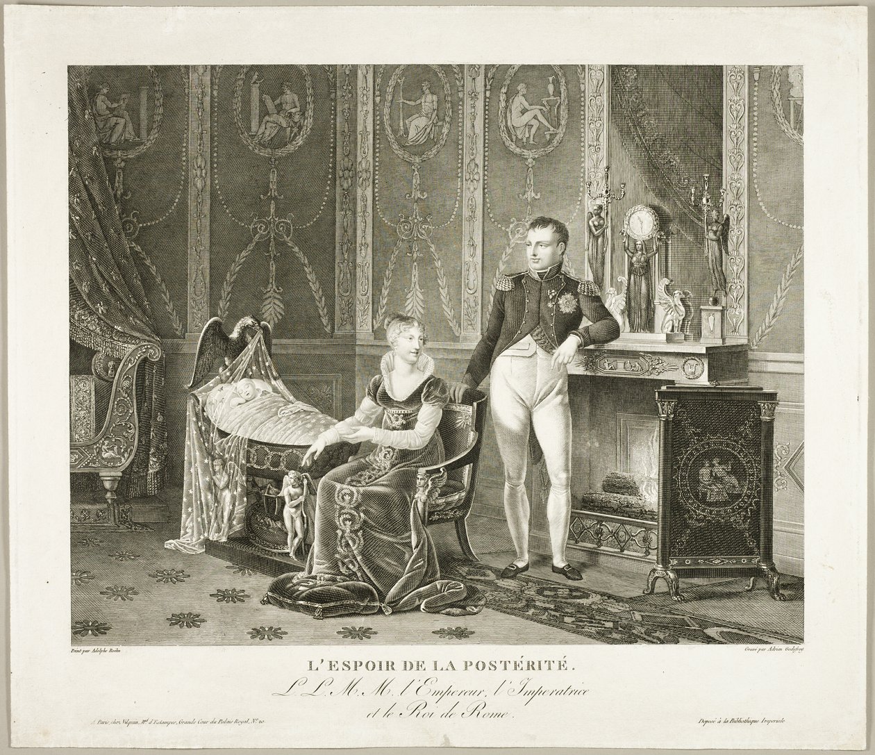 A Esperança da Posteridade: O Imperador, Imperatriz e Rei de Roma de Adrien Pierre Francois Godefroy