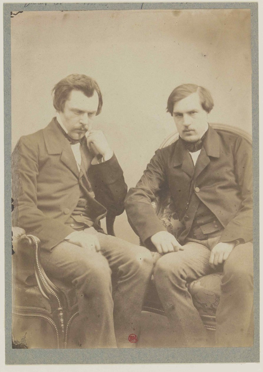 Os irmãos Goncourt Os irmãos Goncourt, ca 1855. de Adrien Tournachon