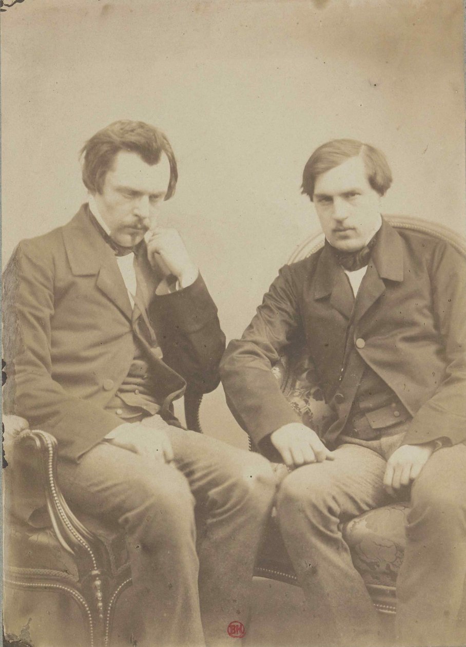 Os irmãos Goncourt Os irmãos Goncourt, ca 1855. de Adrien Tournachon