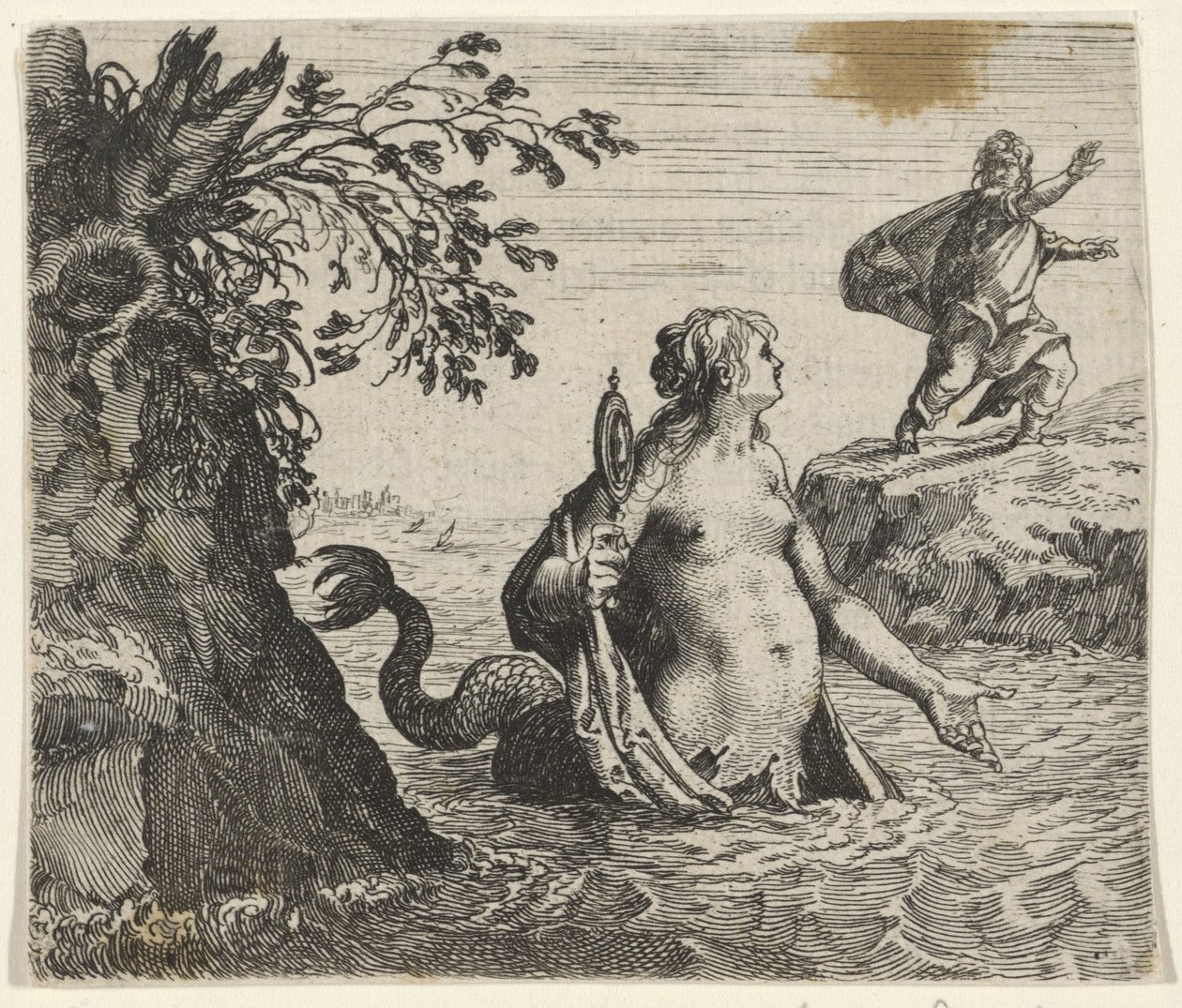 Fábula da sereia de Egidius  Sadeler (II)