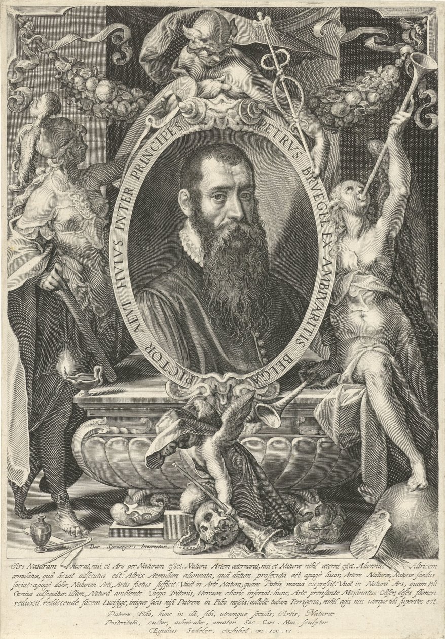 Retrato de Pieter Brueghel, o Jovem de Egidius  Sadeler (II)