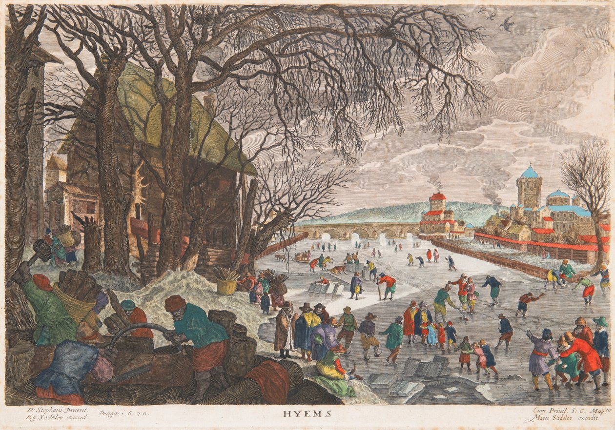 Alegoria do Inverno, 1620. de Aegidius Sadeler