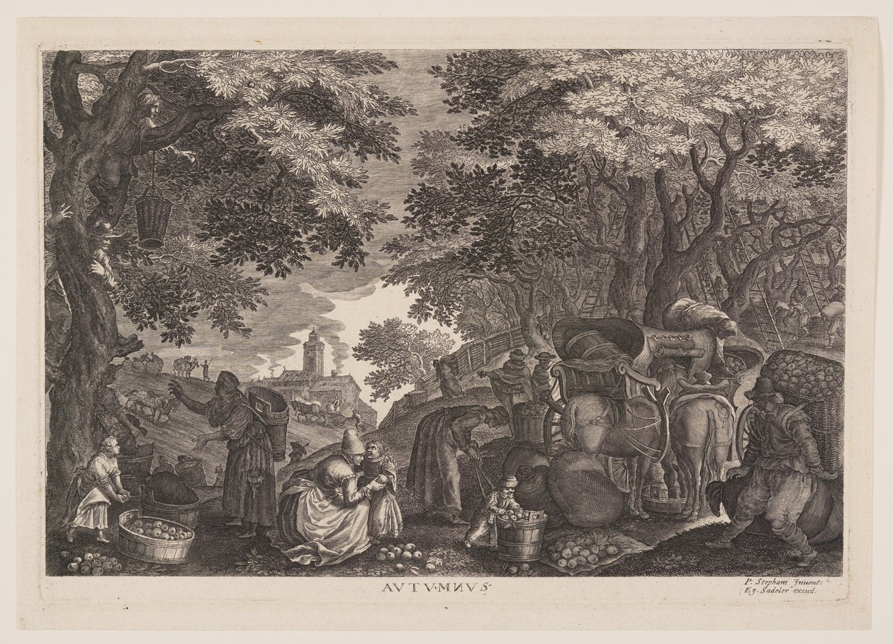 outono, de As Quatro Estações de Aegidius Sadeler II