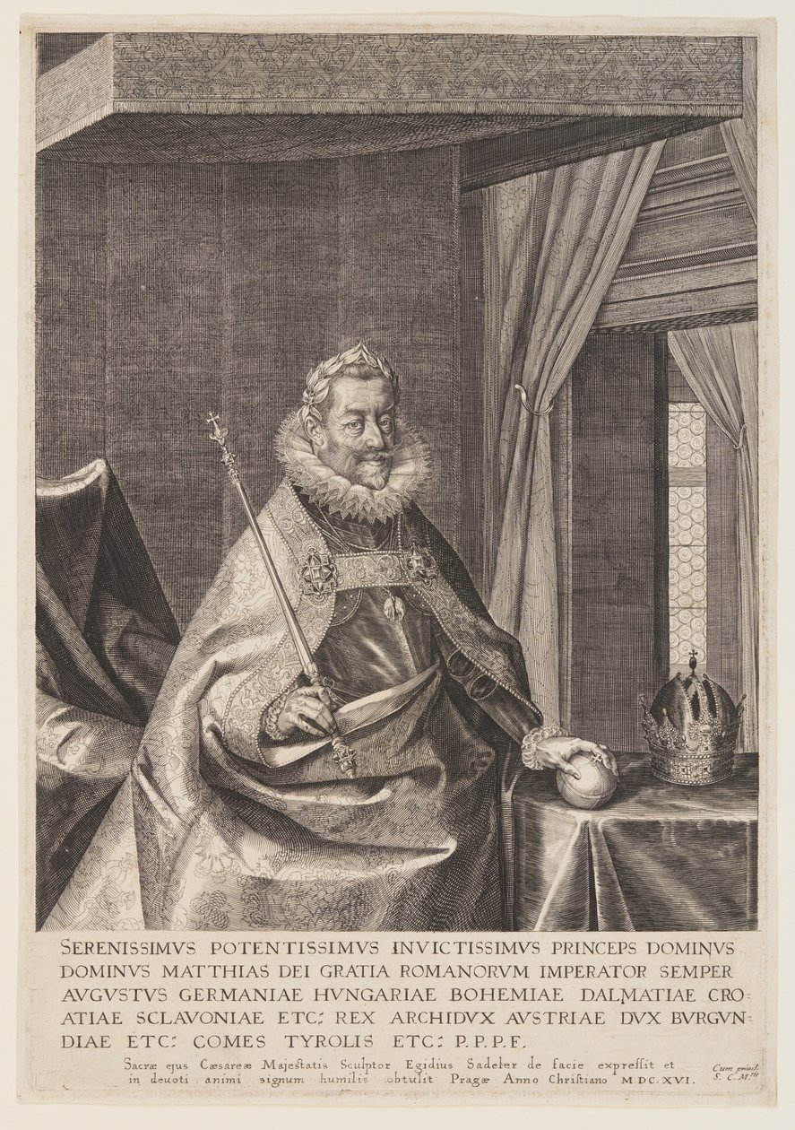 Imperador Matias de Aegidius Sadeler II
