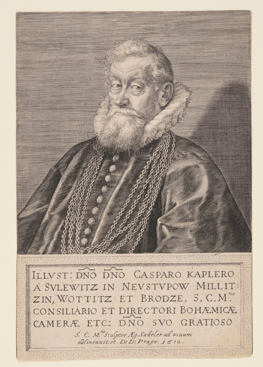 Gaspard Kaplir von Sulewitz, Conselheiro do Imperador de Aegidius Sadeler II