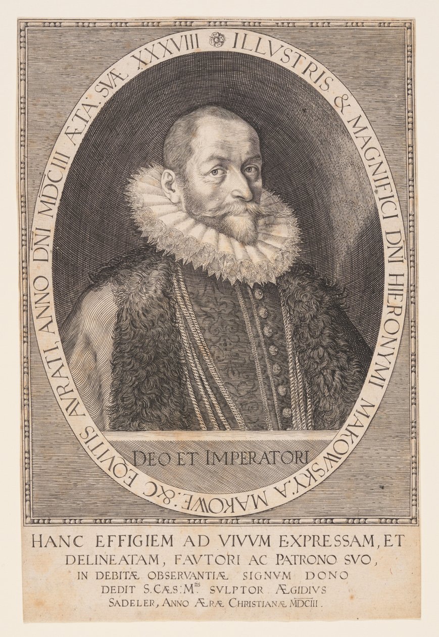 Hieronymus Makofsky, Camareiro de Aegidius Sadeler II