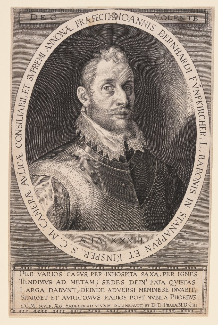 Johannes Bernhardt Fünfkircher, Barão de Stanaprun de Aegidius Sadeler II