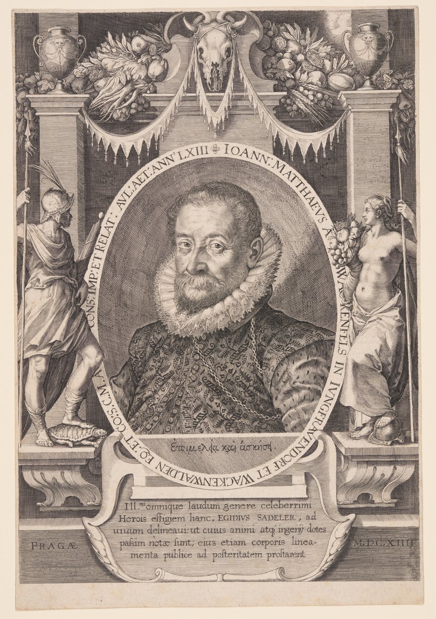 Johannes Matthaeus Wacker von Wackenfels, diplomata de Aegidius Sadeler II