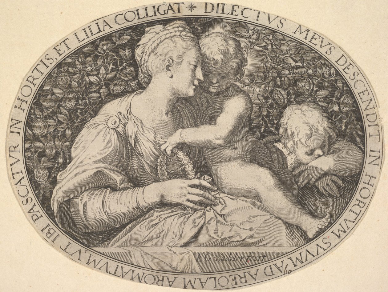 Madonna e Child.nd de Aegidius Sadeler II