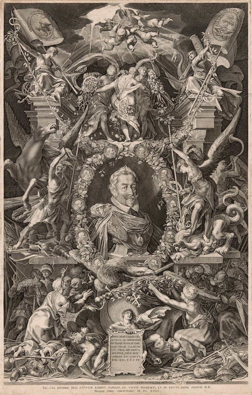Retrato do Imperador Matias de Aegidius Sadeler II