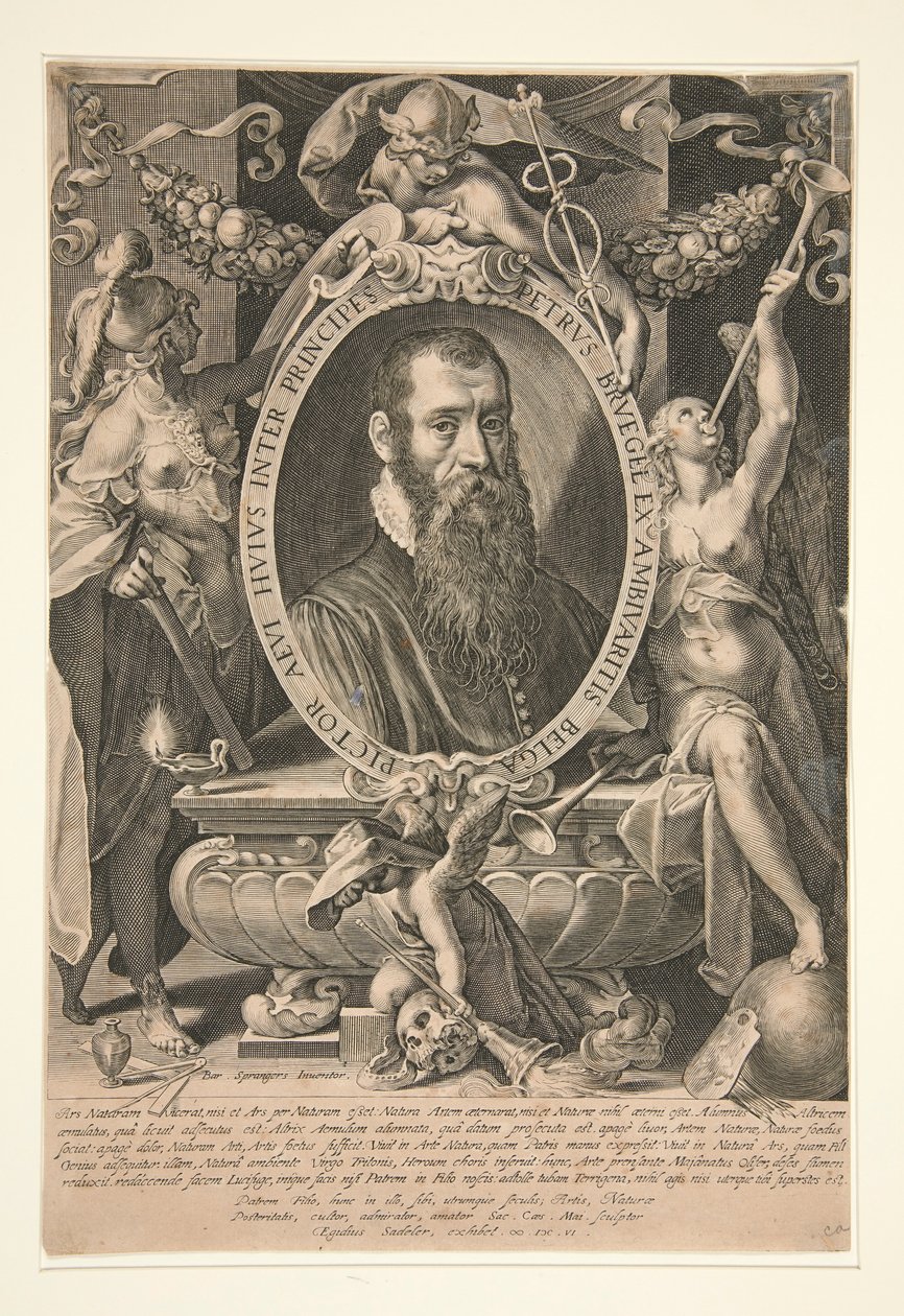 Retrato de Peter Brueghel, o Jovem de Aegidius Sadeler II