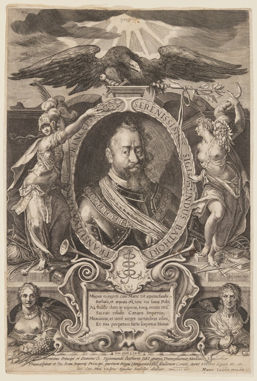 Sigismundo Bathori, Príncipe da Transilvânia de Aegidius Sadeler II
