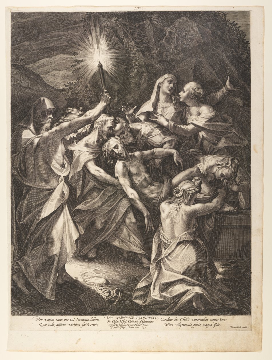 O sepultamento de Aegidius Sadeler II