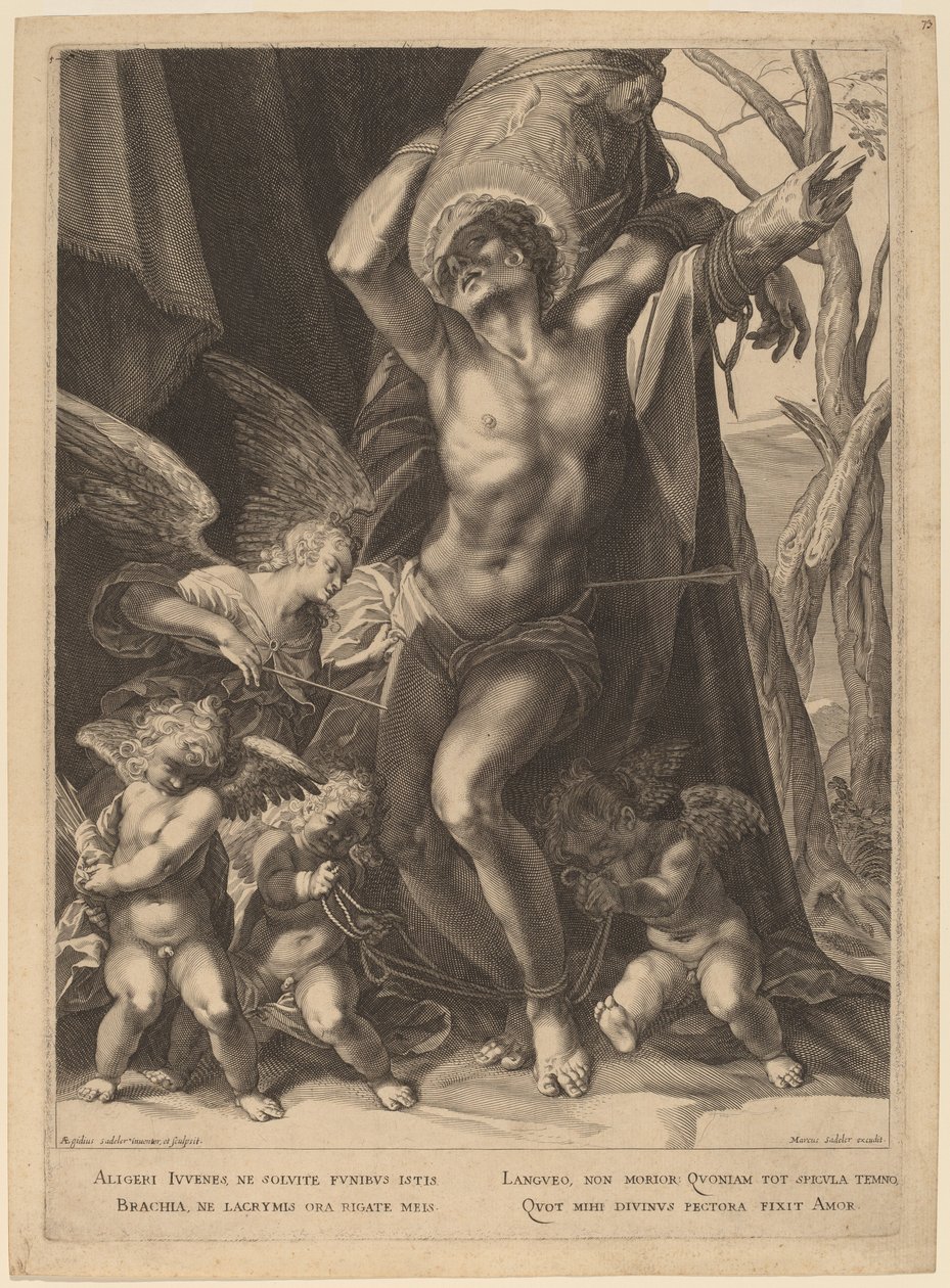 O Martírio de São Sebastião de Aegidius Sadeler II
