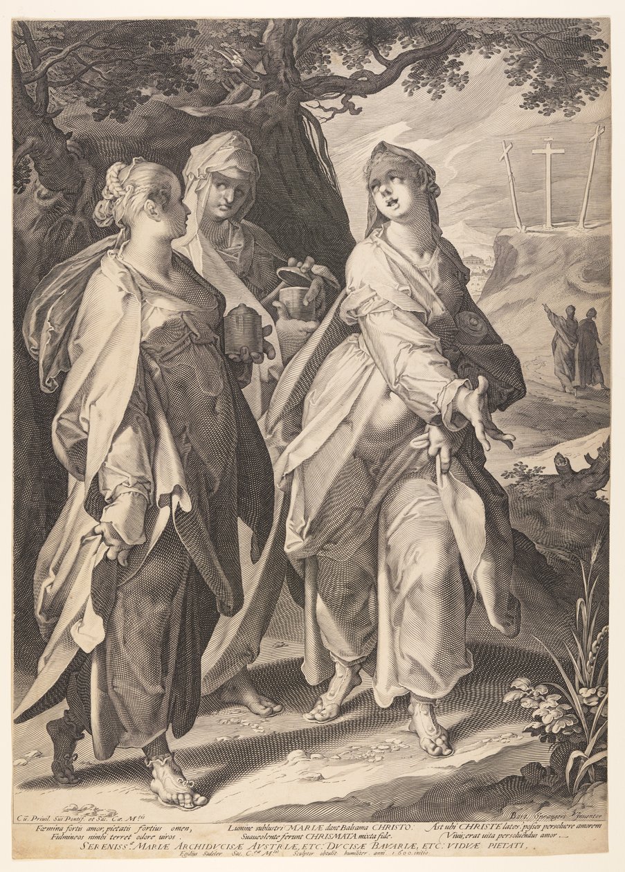 As três mulheres que regressam do túmulo de Aegidius Sadeler II