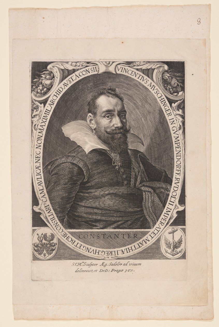 Vincent Muschinger von Gumpendorff, médico de Aegidius Sadeler II