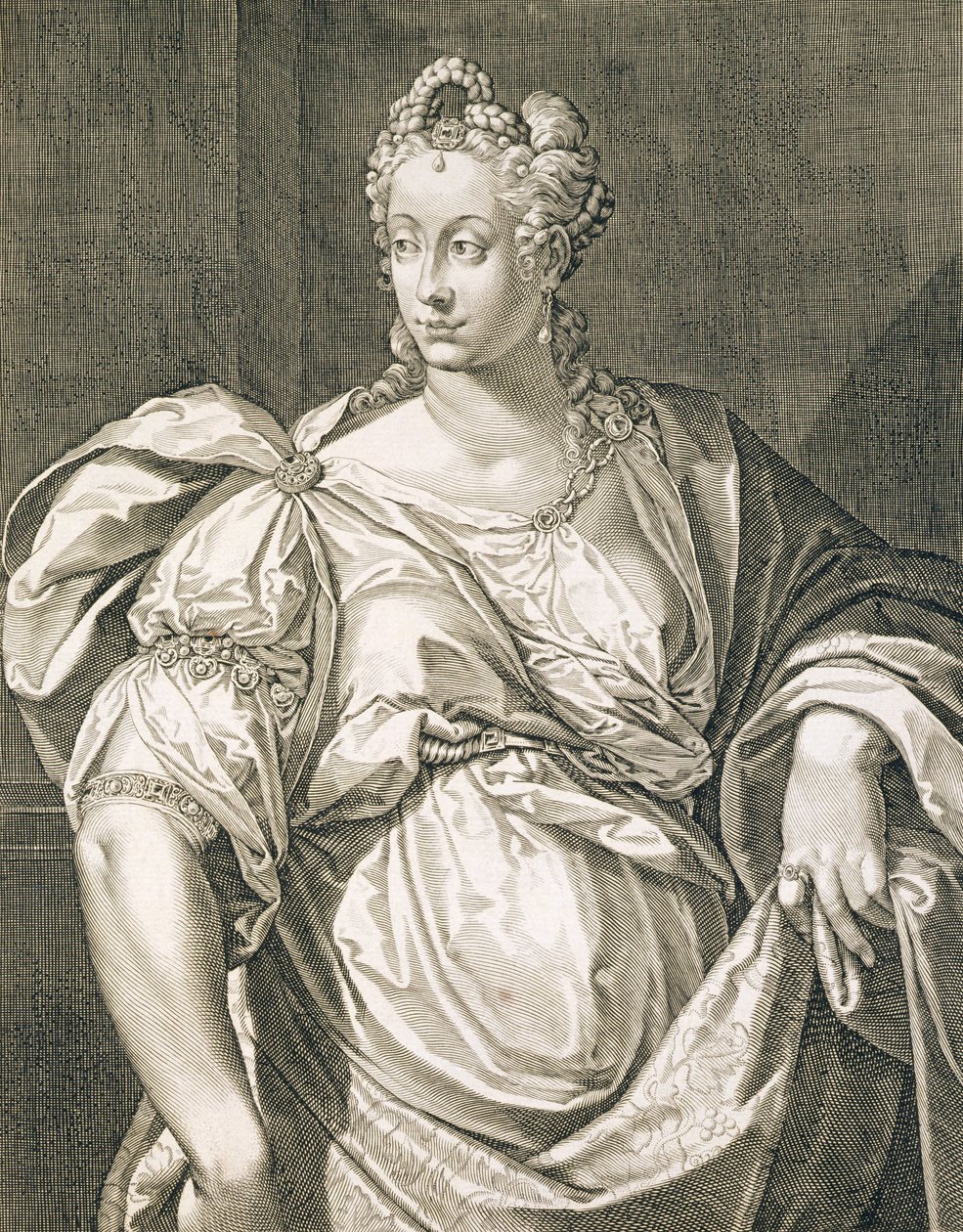 Livia Drusilla (c.55 aC - 29 dC) esposa de Otávio de Aegidius Sadeler or Saedeler