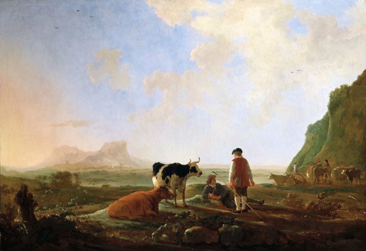Pastores com vacas de Aelbert Cuyp