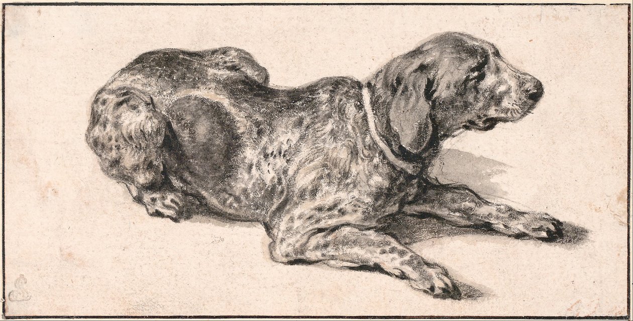 Cão Reclinado de Aelbert Cuyp