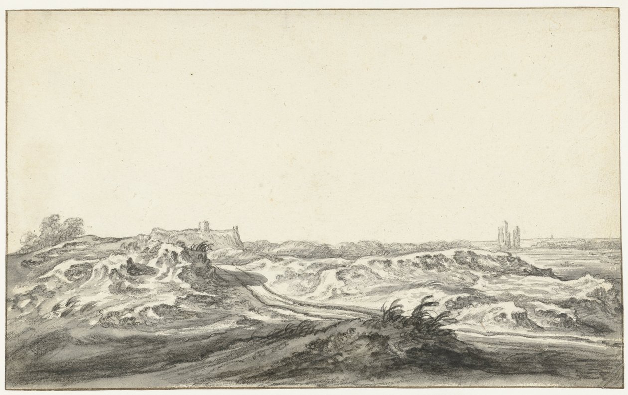 Vista das dunas do Huis te Kleve perto de Haarlem de Aelbert Cuyp