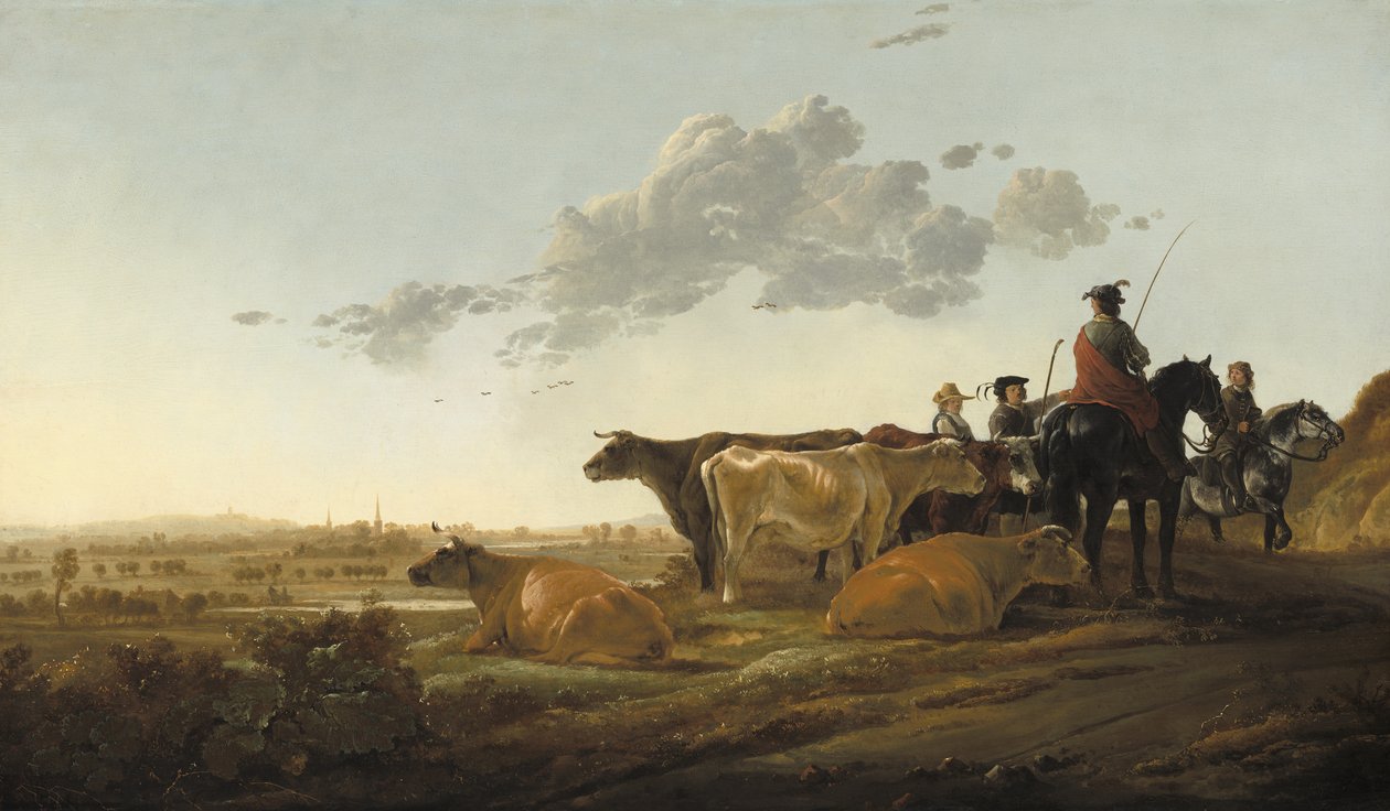 Paisagem com pastores, c.1650-52 de Aelbert Cuyp