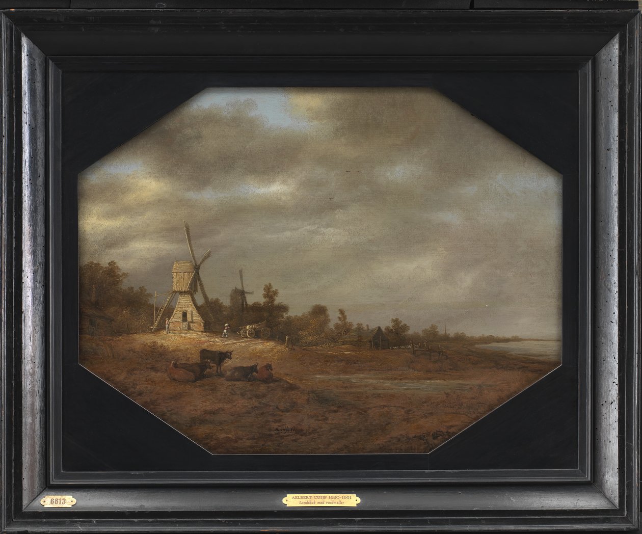 Paisagem com moinhos de vento de Aelbert Cuyp
