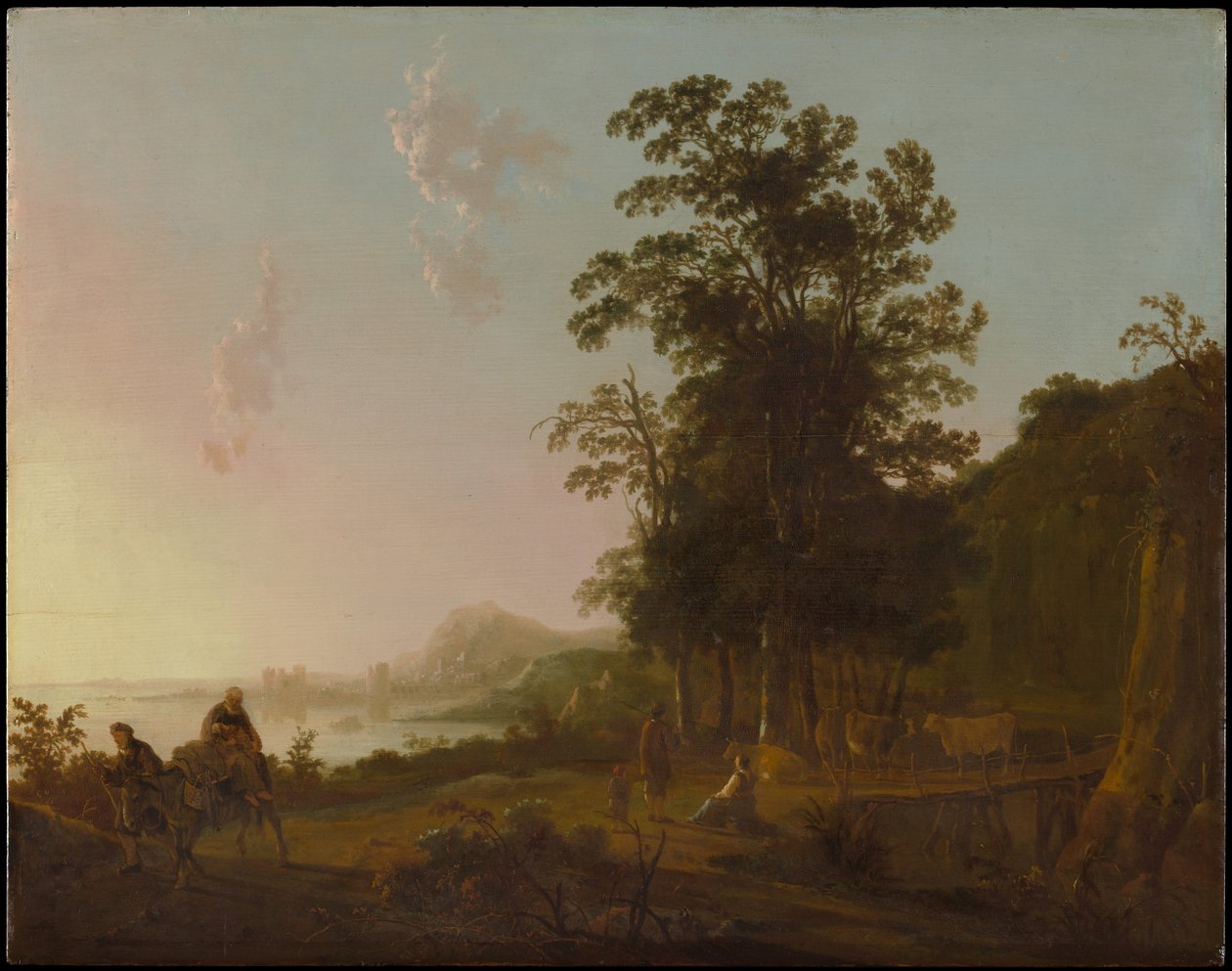 Paisagem com a fuga para o Egito de Aelbert Cuyp