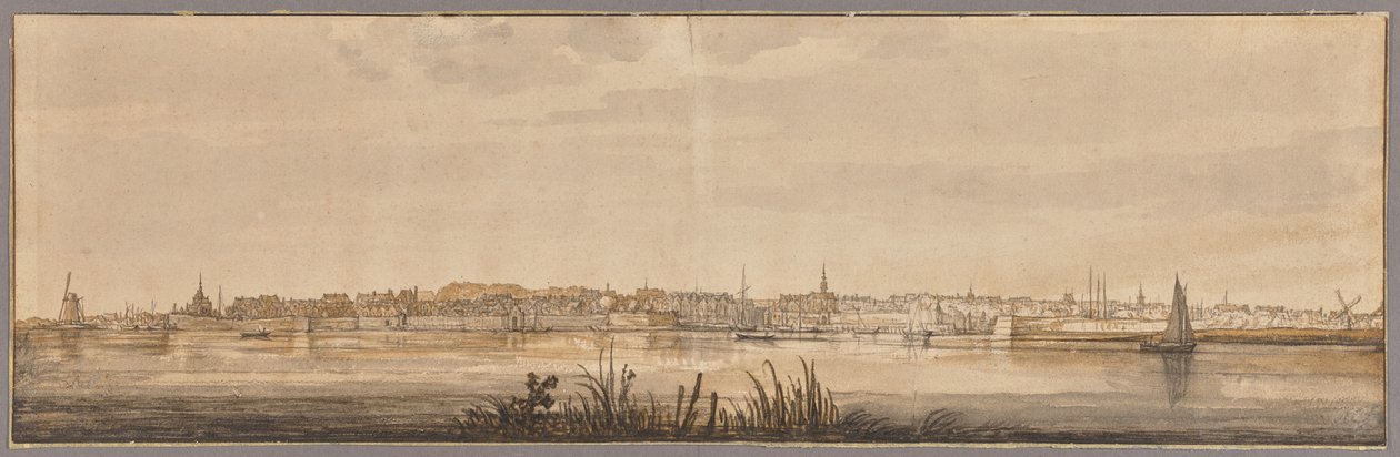 Vista panorâmica de Dordrecht e do rio Maas de Aelbert Cuyp