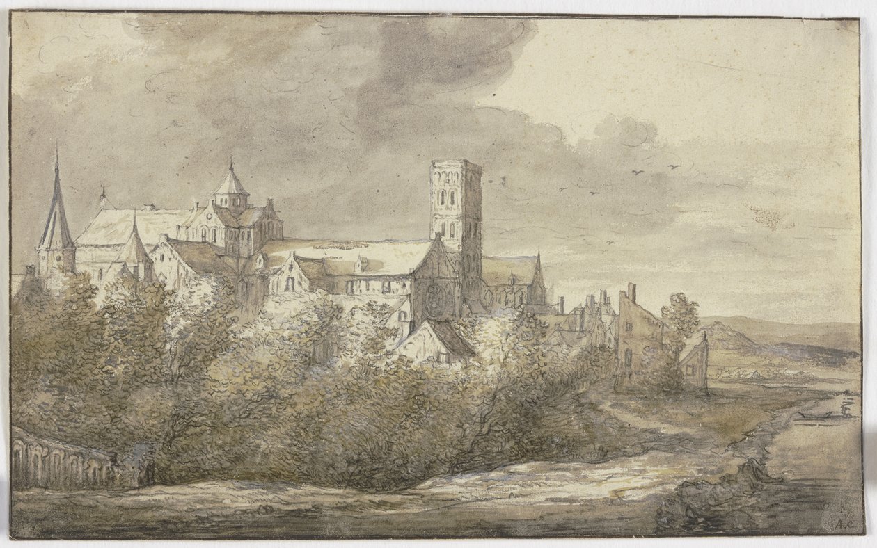 Igreja de Santa Maria, em Utrecht de Aelbert Cuyp