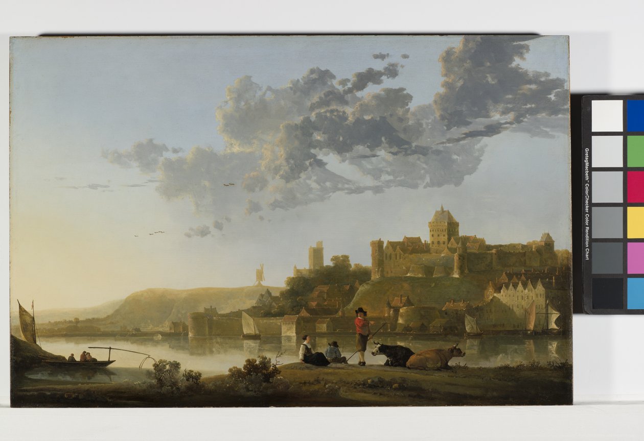 O Valkhof em Nijmegen, cerca de 1652-1654 (óleo sobre madeira) de Aelbert Cuyp