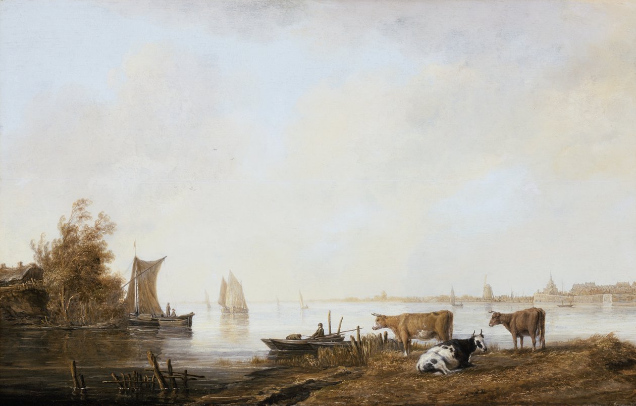 Vista do Mosa perto de Dordrecht de Aelbert Cuyp