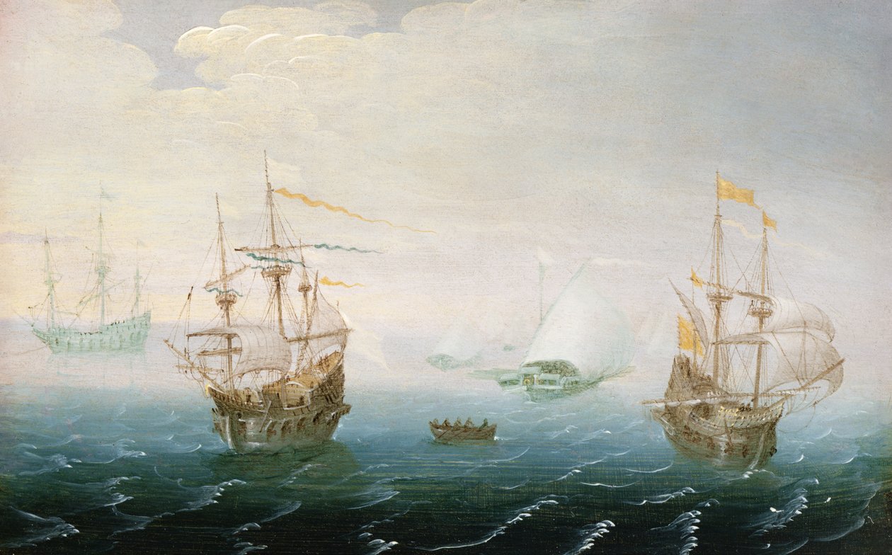 Expedição em mares tempestuosos de Aert van Antum