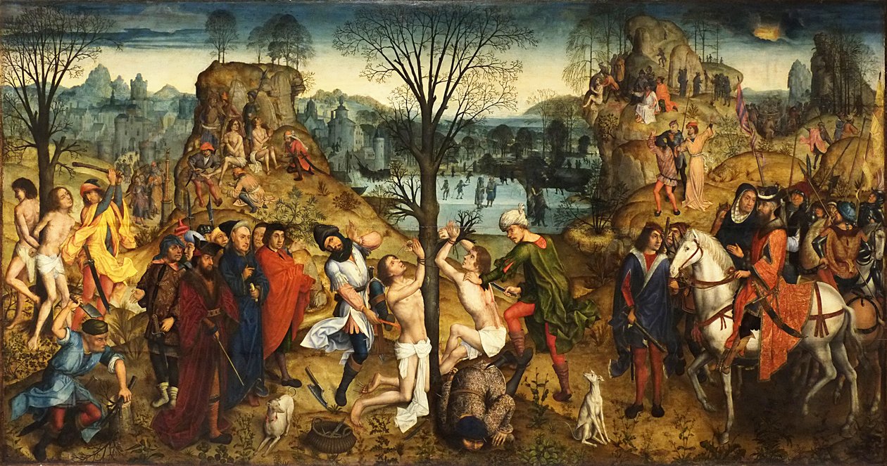 Martírio dos Santos Crispin e Crispiniano. de Aert van den Bossche