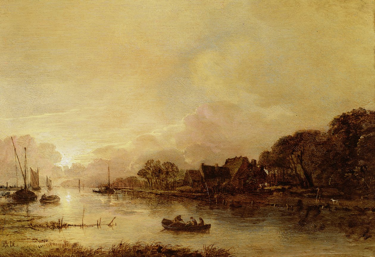 Paisagem do rio de Aert van der Neer