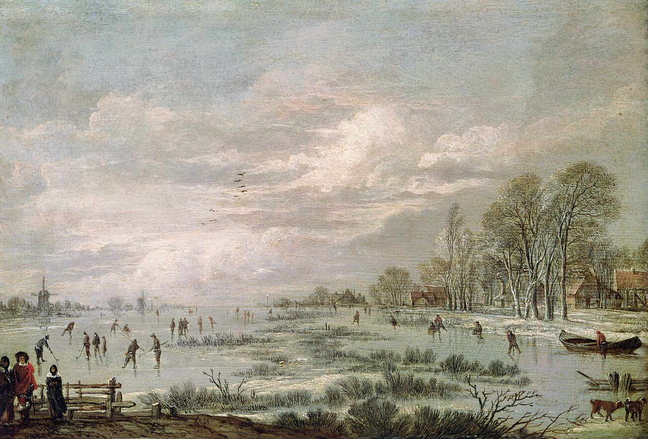 Paisagem de inverno de Aert van der Neer