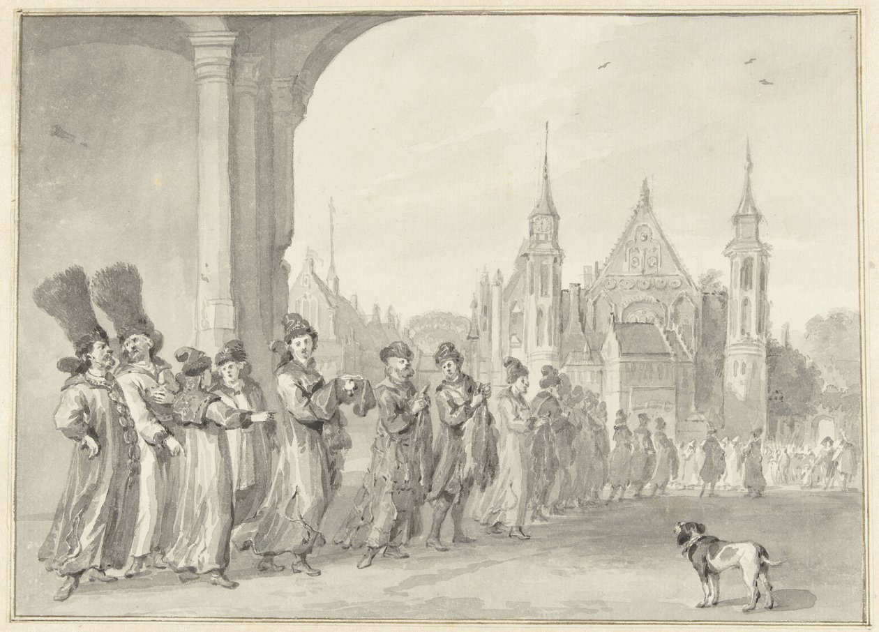 O enviado do Czar de Moscovia a caminho da Assembleia de Estado em Haia, 4 de Novembro de 1631 de Aert Schouman
