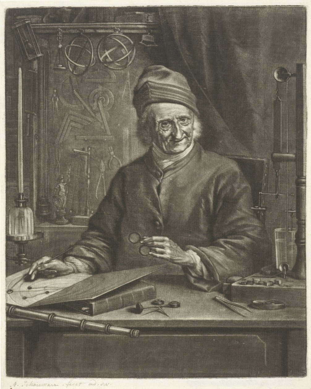 Retrato Um Arnold Marcel de Aert Schouman