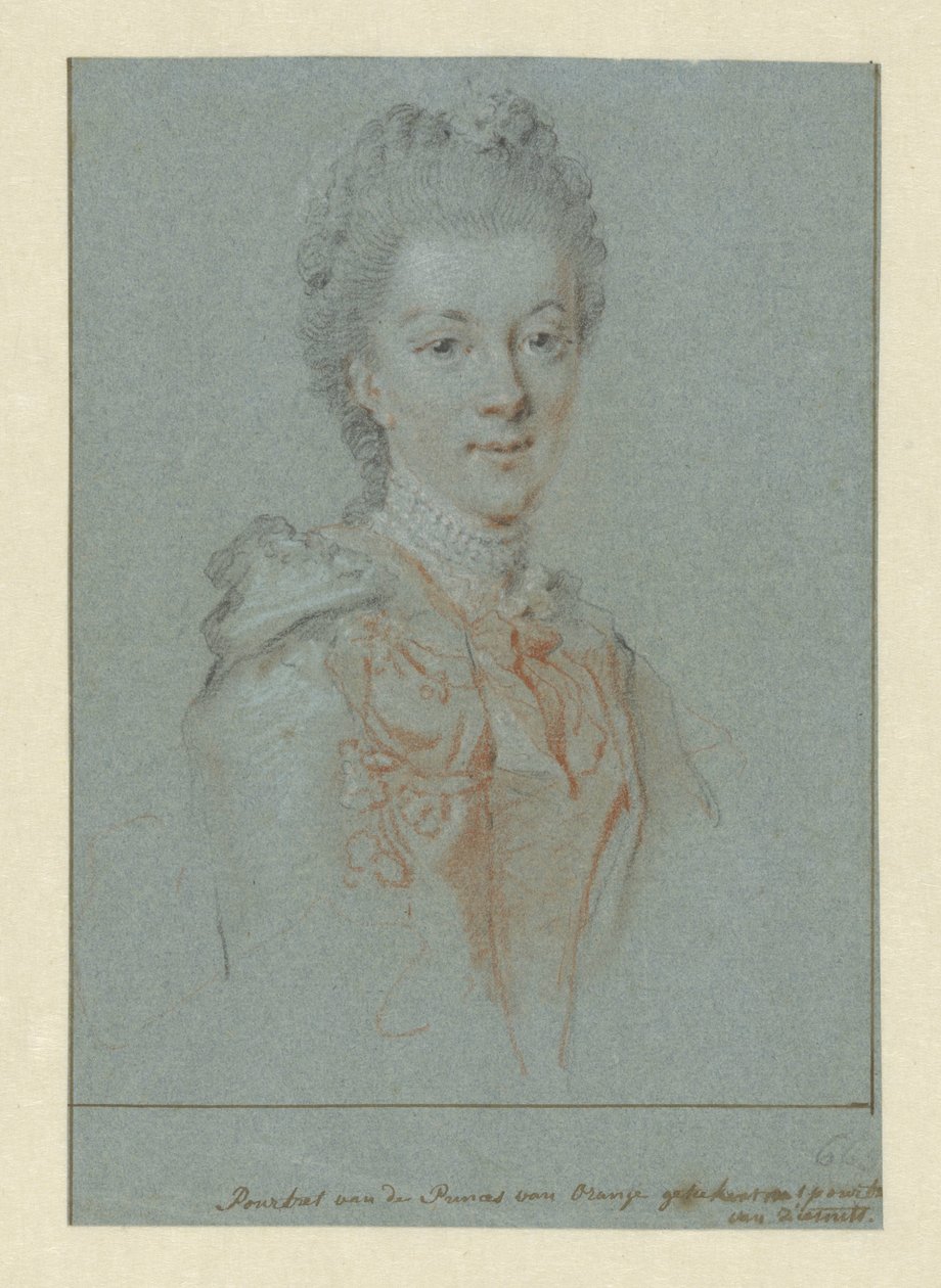 Retrato de Guilhermina Frederica Sofia da Prússia de Aert Schouman