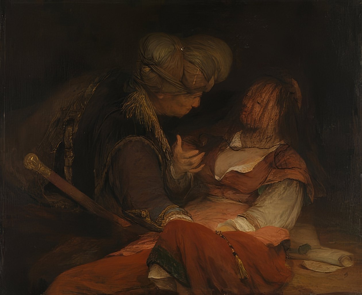 Judá e Tamar. Por volta de 1681 de Aernt de Gelder